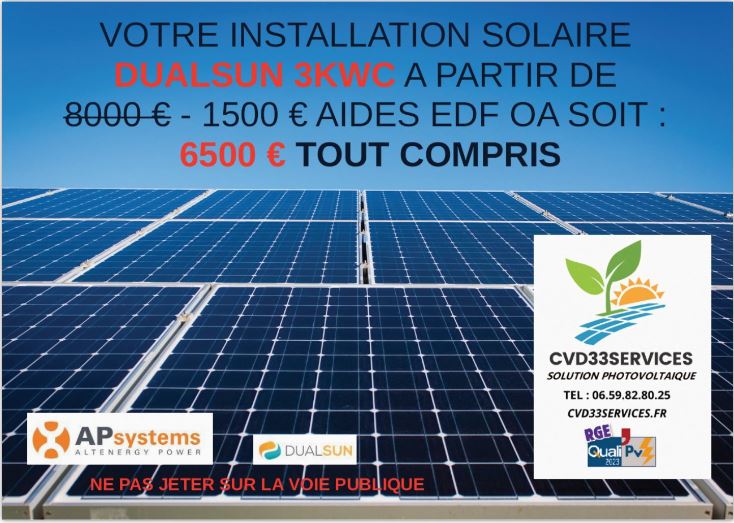 Cvd 33 Services Panneaux Solaires Bassin Arcachon Publicite