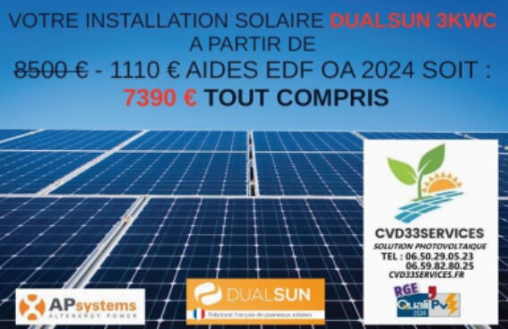 Cvd 33 Services Panneaux Solaires Bassin Arcachon FLYERS CHRIS ET VIRGINIE 1